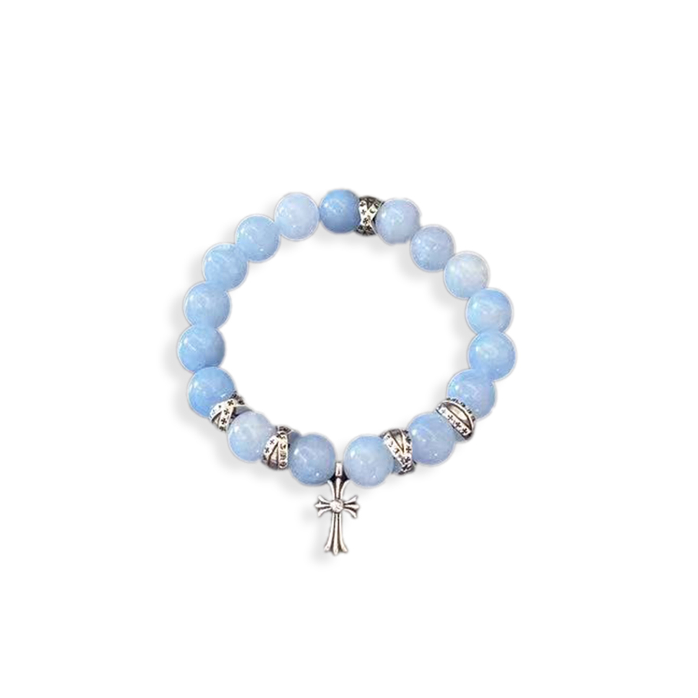 Ch**me He**ts light blue cat''s eye bracelet 325716